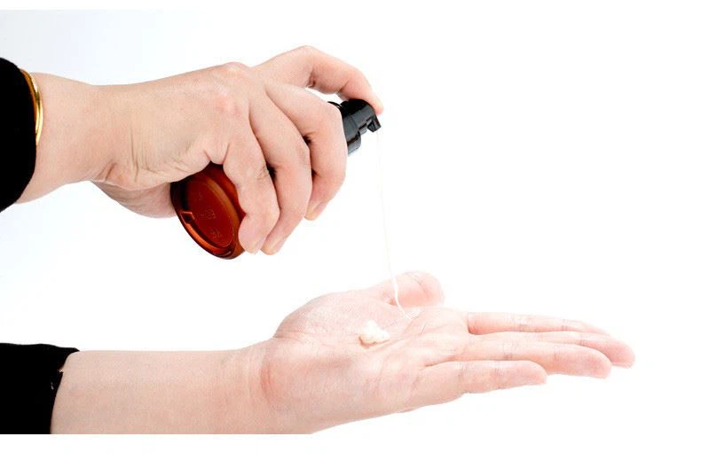 Glass Foundation Bottle with Lock Pump