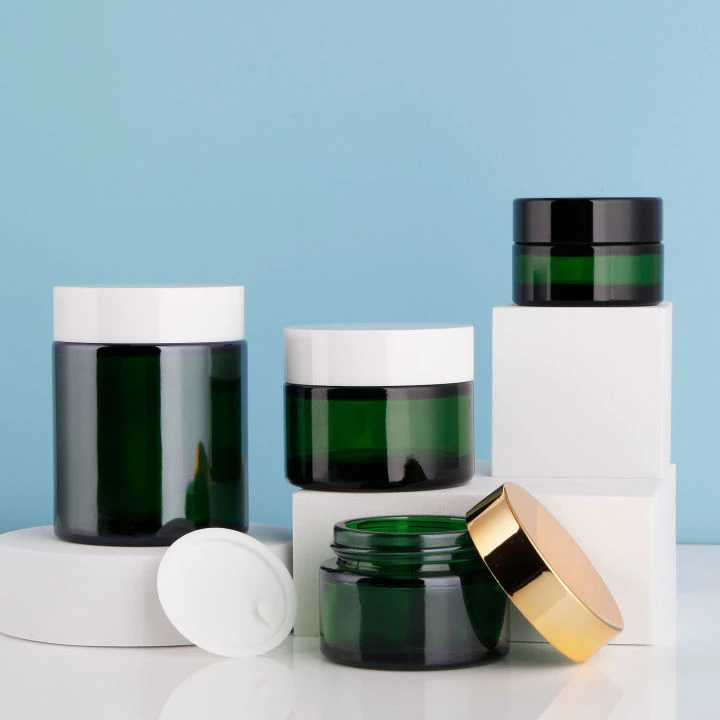 Glass green cream containe.jpg