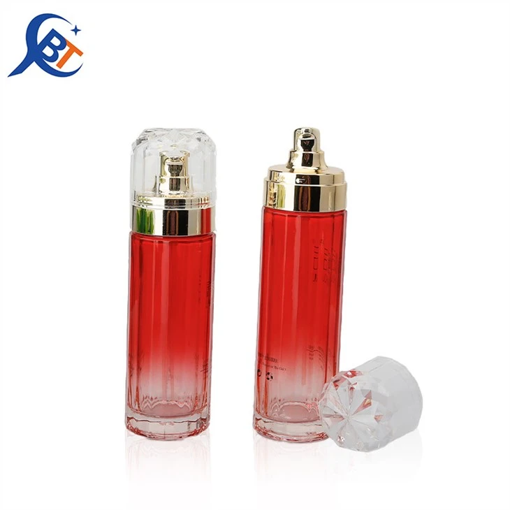 Glass Luxury Cosmetic Cream Bottle And Jar