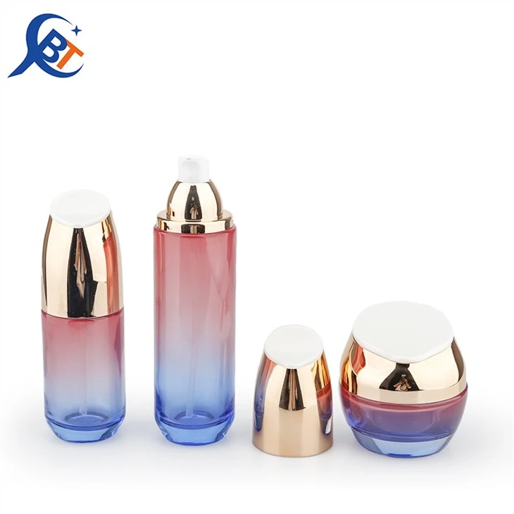 Purple Skin Care Packaging Bottle And Jars