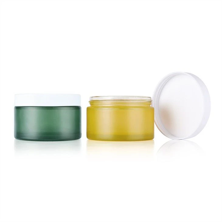 200ml Frosted Glass Cosmetic Cream Jar