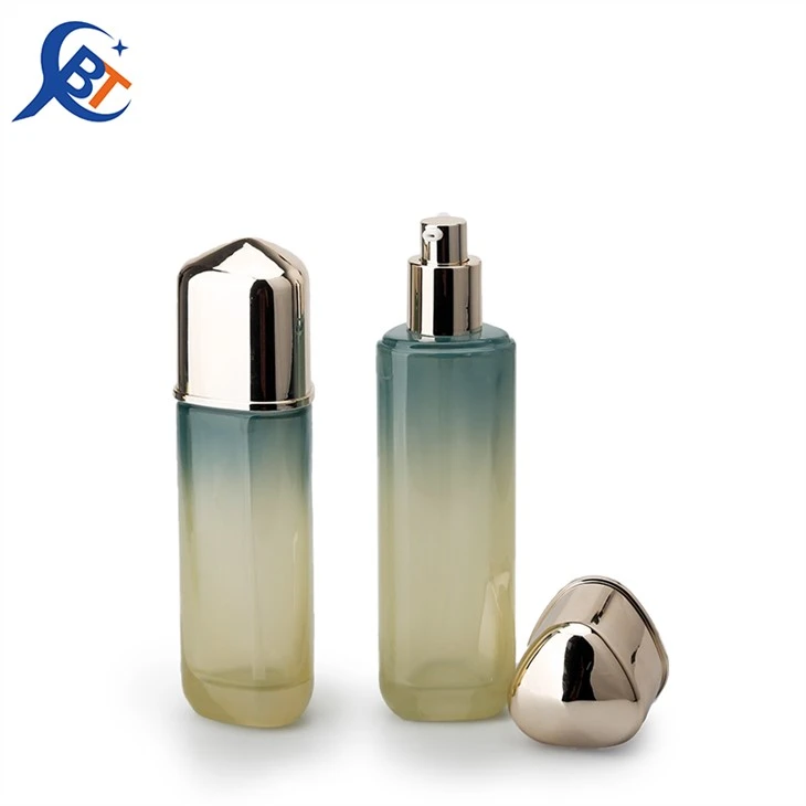 Glass Lotion Bottles With Gold Lid