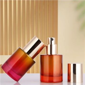 Sunset Red Serum Pump Bottle