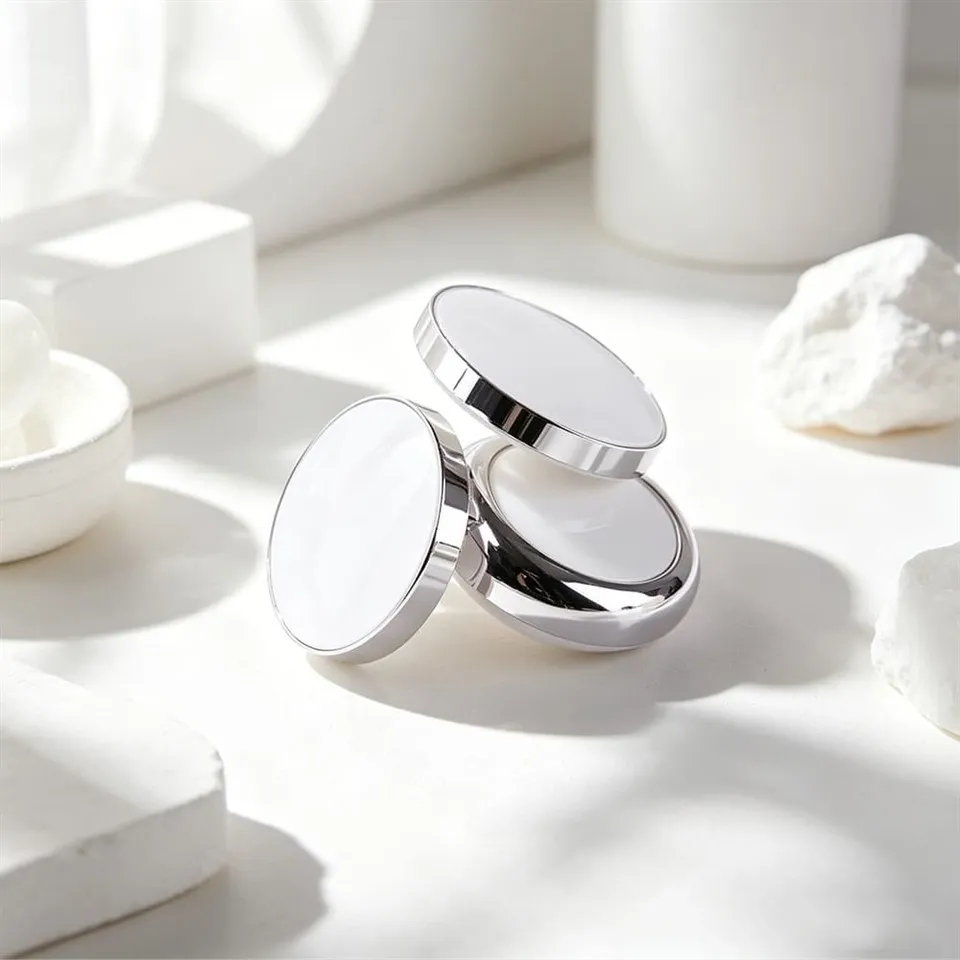 15g Empty Air Cushion Compact With Mirror, Refillable Plastic Case For BB CC Cream & Foundation high quality