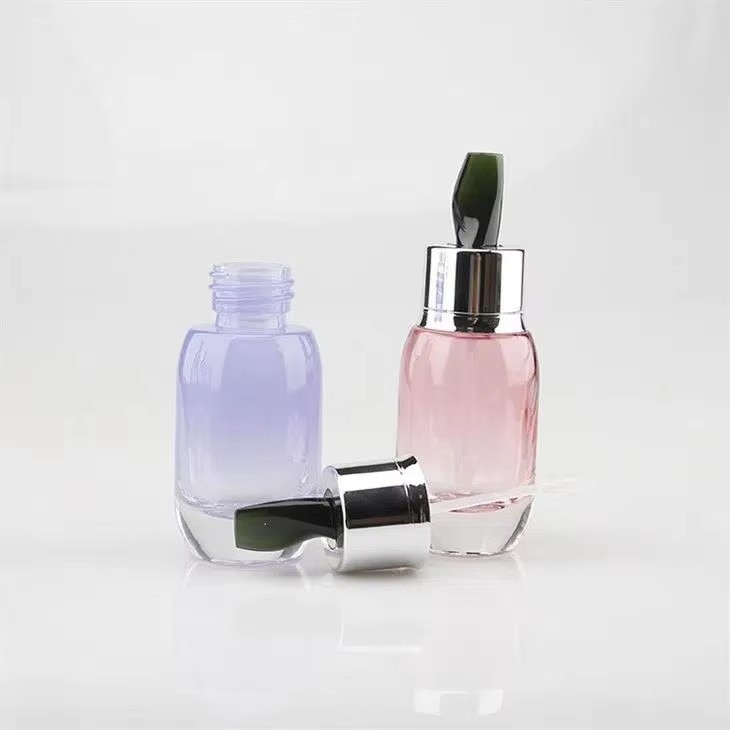 15ml Gradient Glass Dropper Bottle, Empty Essential Oil & Skincare Essence Container factory
