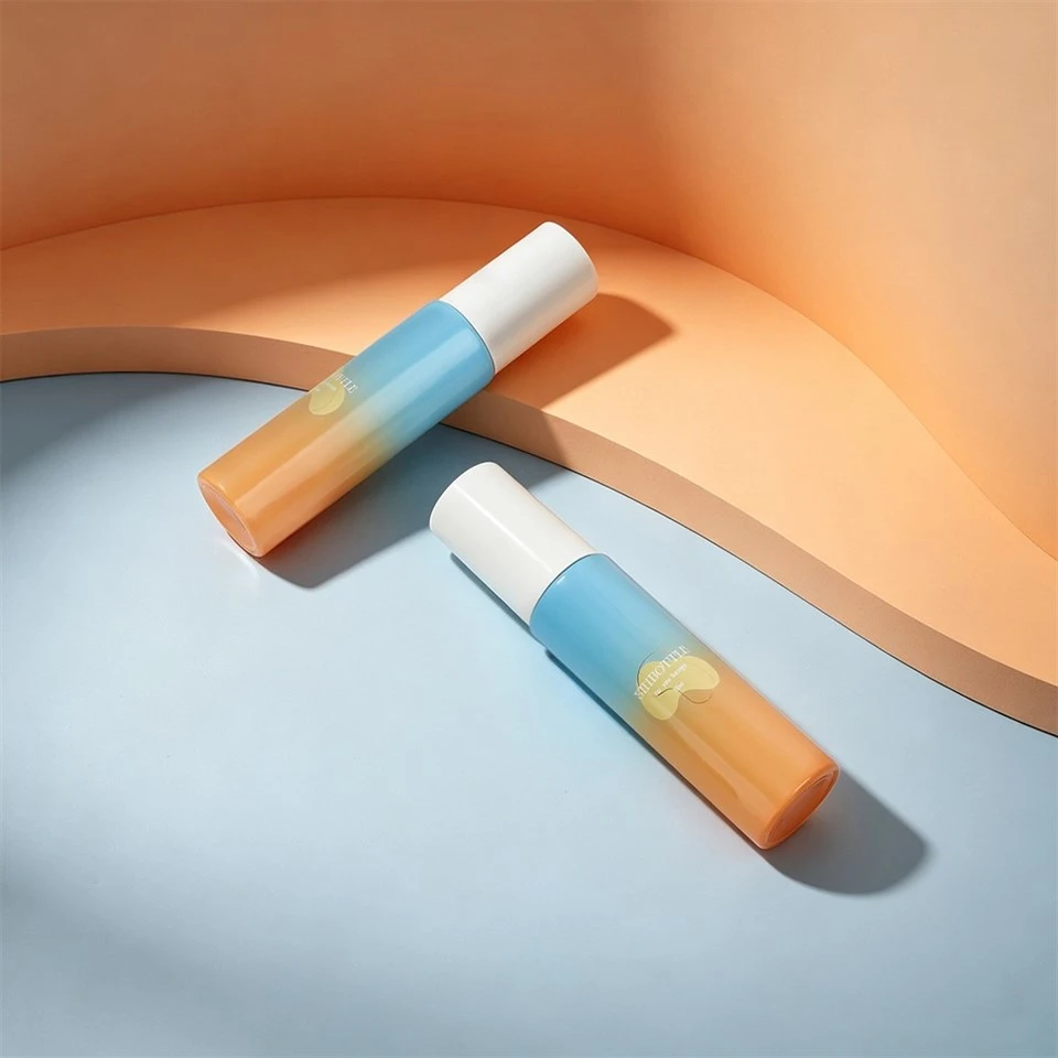 50ml Gradient Blue Orange Empty Spray Bottle Custom Logo Cosmetic Fine Mist Sprayer Bottle For Toner Makeup Setting Spray factory