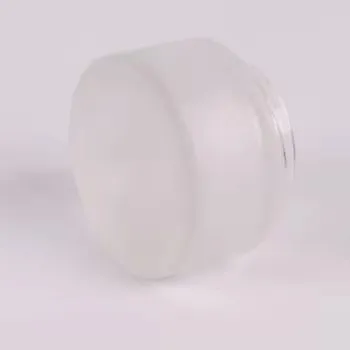 Bamboo Lid Frosted Glass Cosmetic Cream Jar 5g 15g 30g 50g 100g Luxury Clear Skincare Glass Bottle With Wooden Cap high quality