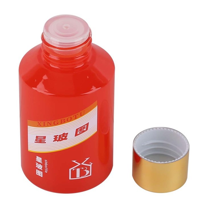 Cosmetic Glass Bottle Set Cream Jar With Hand-Pull Pad Toner Glass Container Large Capacity Lotion Bottle