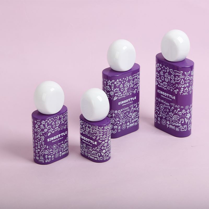 Custom Square Glass Bottle Set For Cosmetic Skincare Packaging 30ml 50ml 100ml 120ml