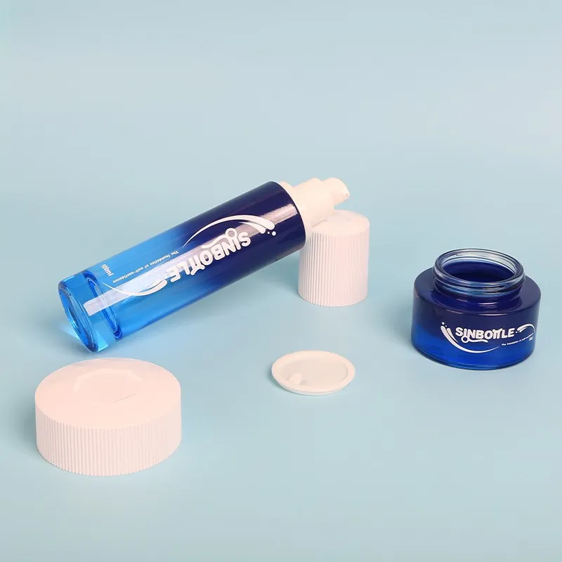 Factory Manufacturer Skincare Packaging Glass Bottle Set best