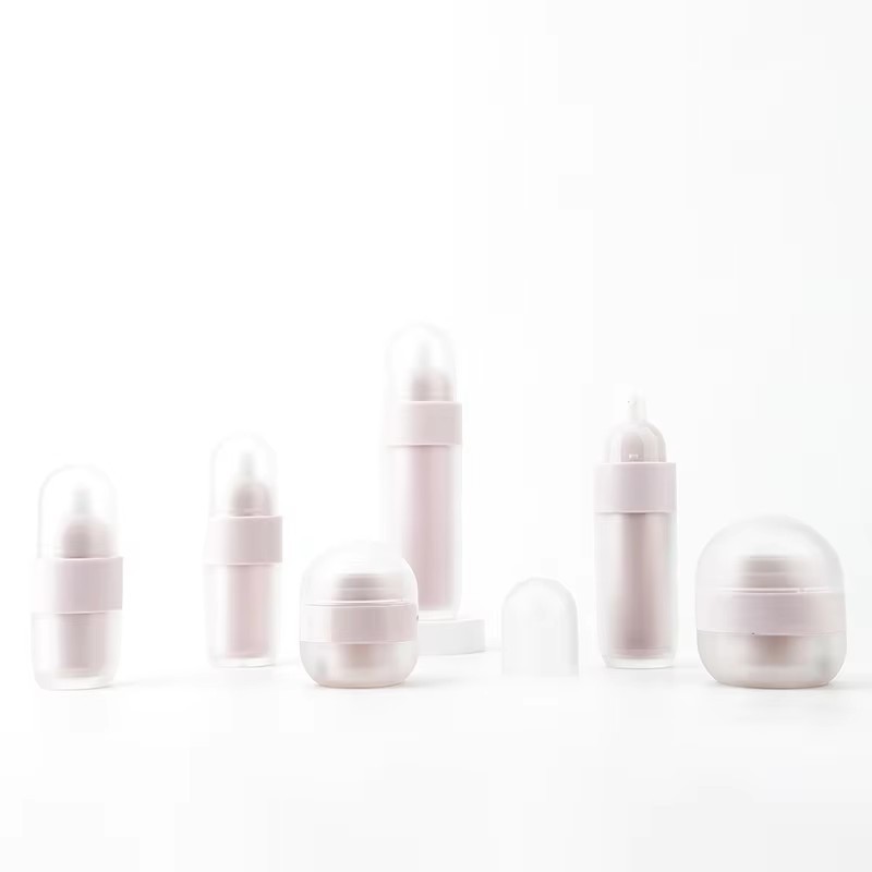 Luxury 50g Cosmetic Frosted Lotion Pump Bottles 30ml Refillable Airless Pump Bottle Body Cream Packaging Containers Popular suppliers