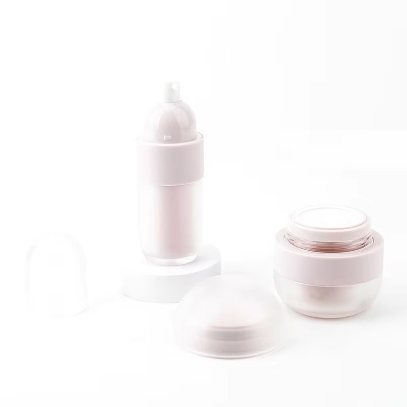 Luxury 50g Cosmetic Frosted Lotion Pump Bottles 30ml Refillable Airless Pump Bottle Body Cream Packaging Containers Popular high quality
