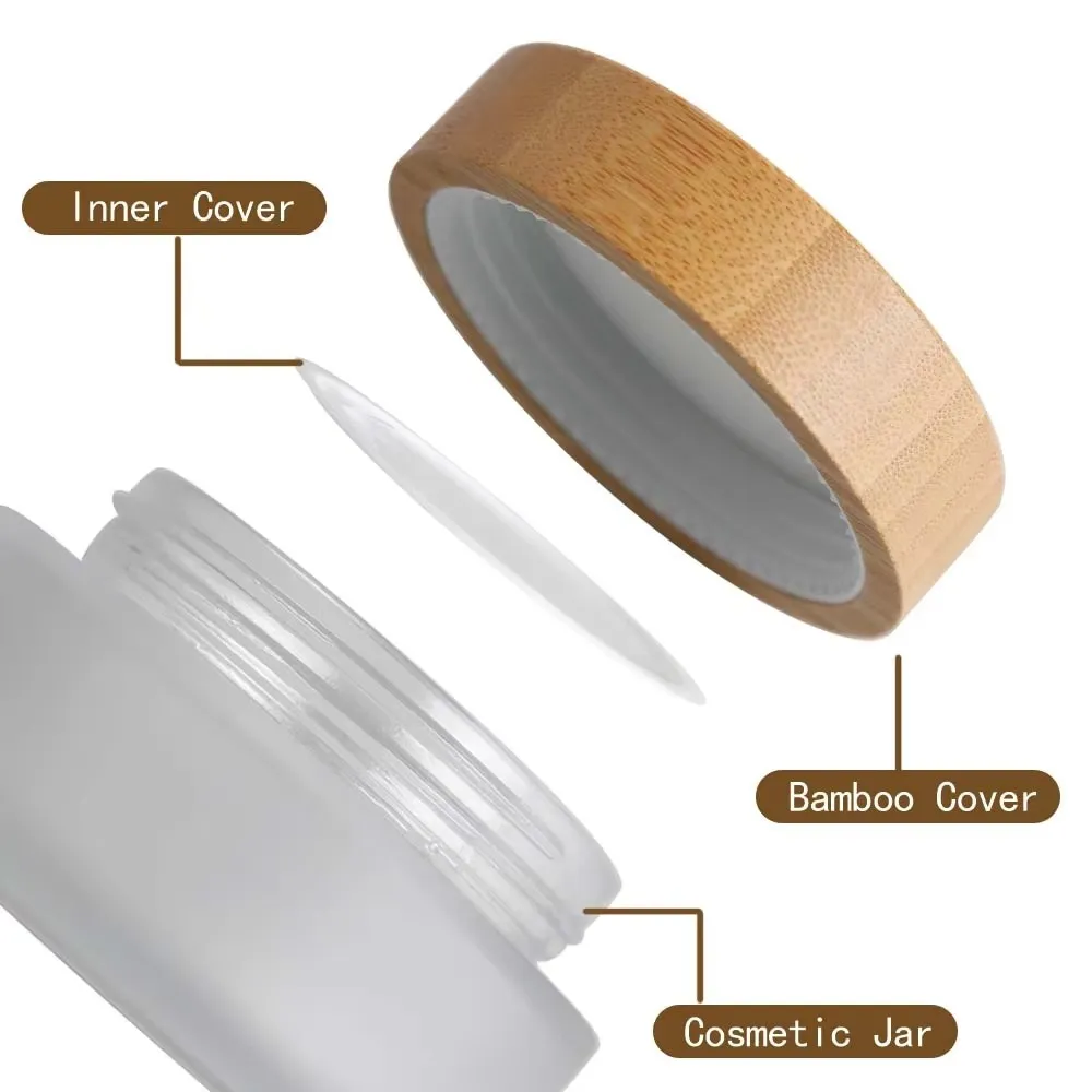 Glass Jar with wood Lids 12 Glass Jar with wood Lids 12