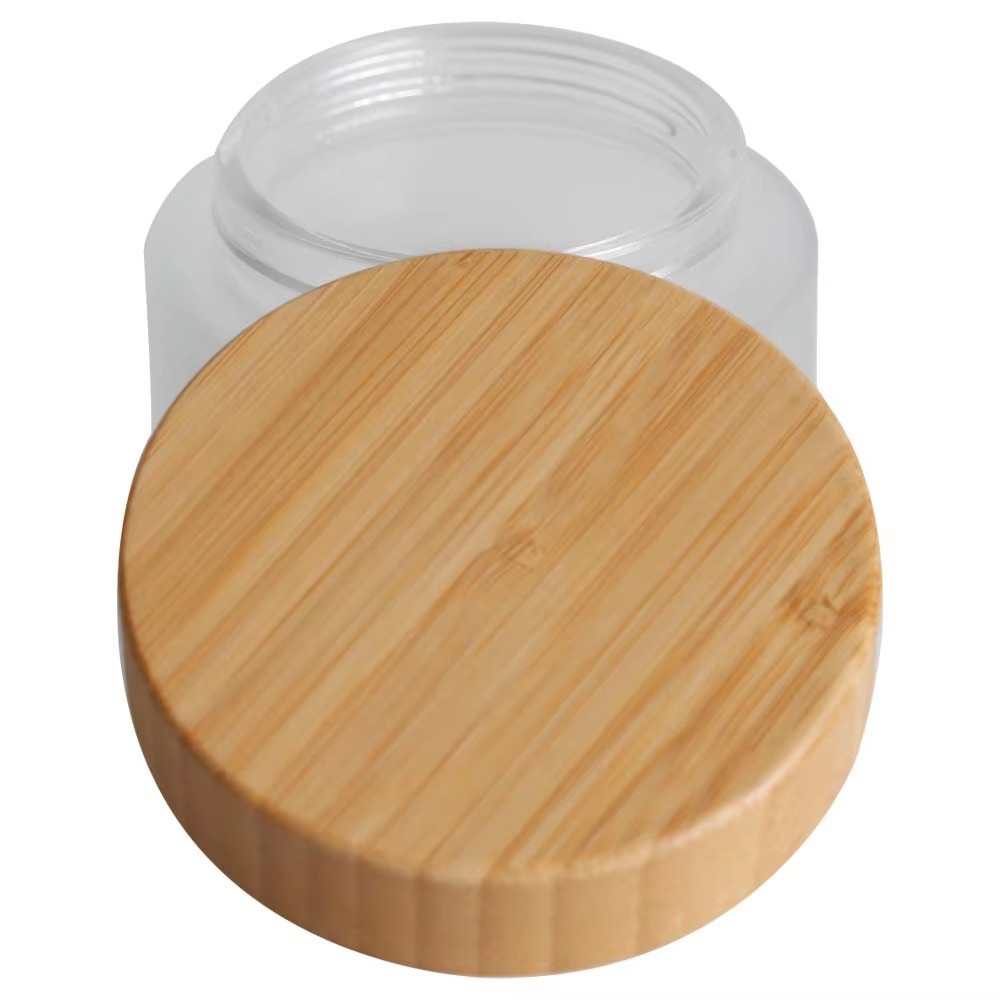Glass Jar with wood Lids 04 Glass Jar with wood Lids 04