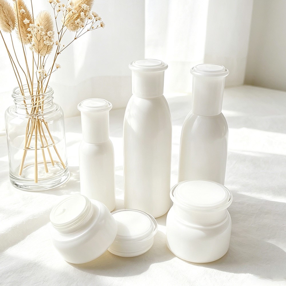 Luxury Body Skincare Lotion Glass Jars set 08 Luxury Body Skincare Lotion Glass Jars set 08