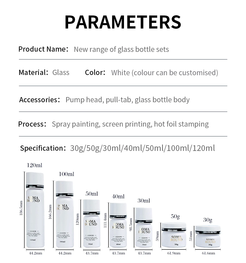 Cosmetic Glass Bottle 02 Cosmetic Glass Bottle 02