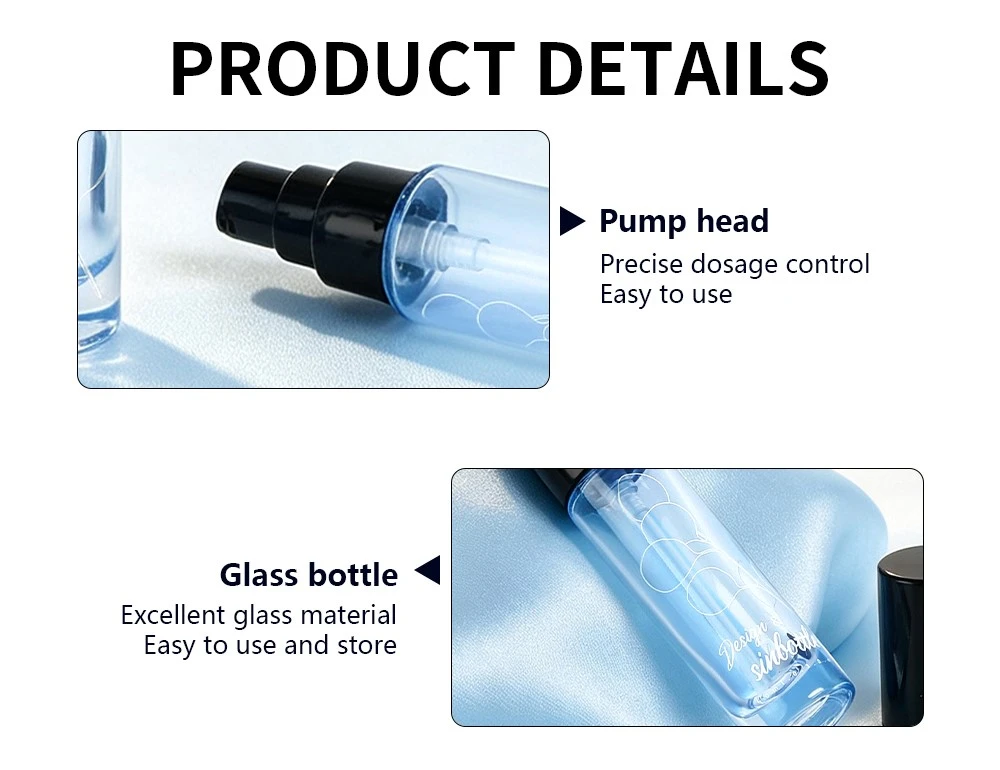 Cosmetic Glass Lotion Pump Bottle 09 Cosmetic Glass Lotion Pump Bottle 09