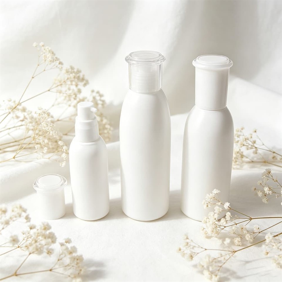 Matte White Glass Skincare Bottle & Jar Set | 30g/50g/40ml/100ml/120ml For Lotion & Cream Packaging best